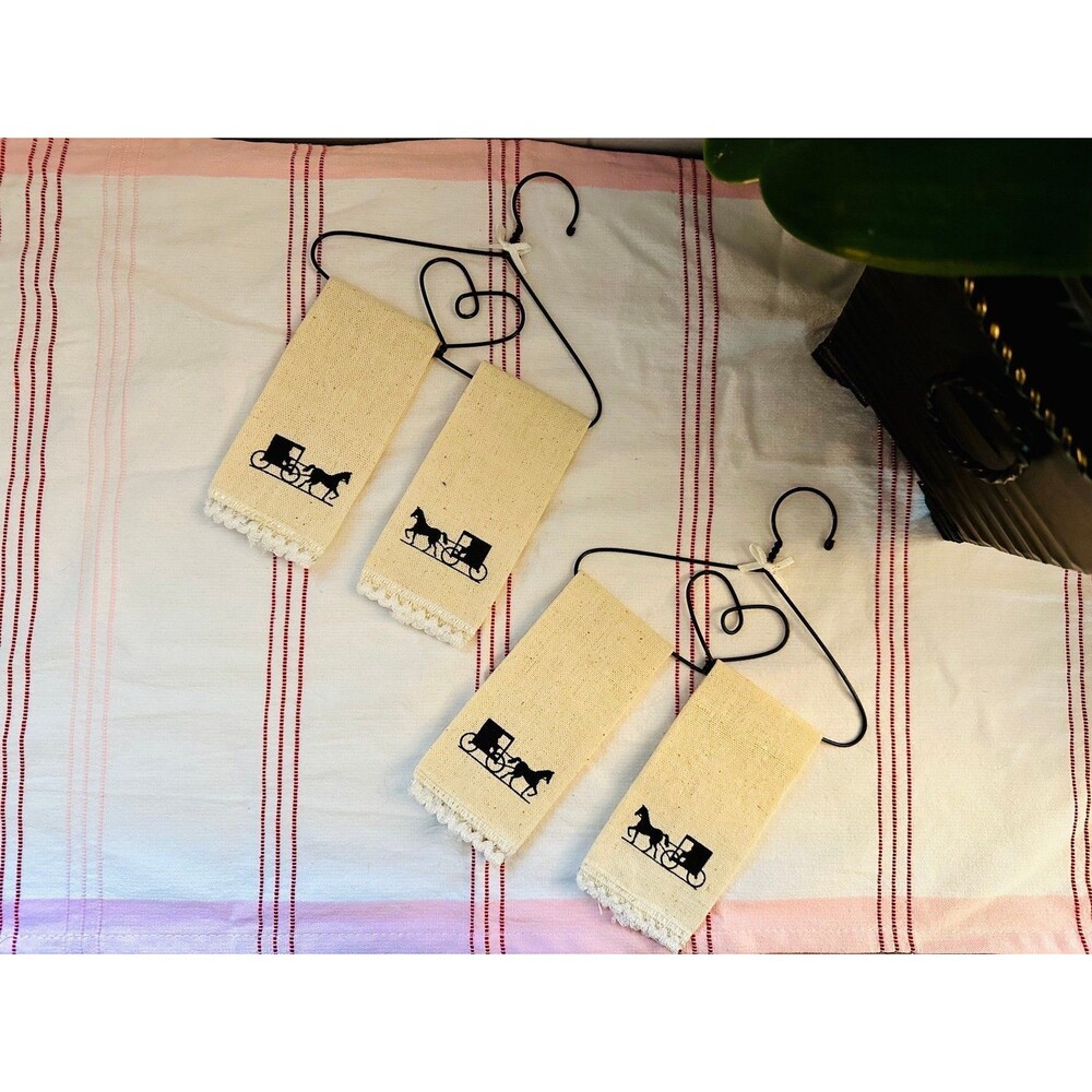 Silhouette Print Towels Set Wall Decor